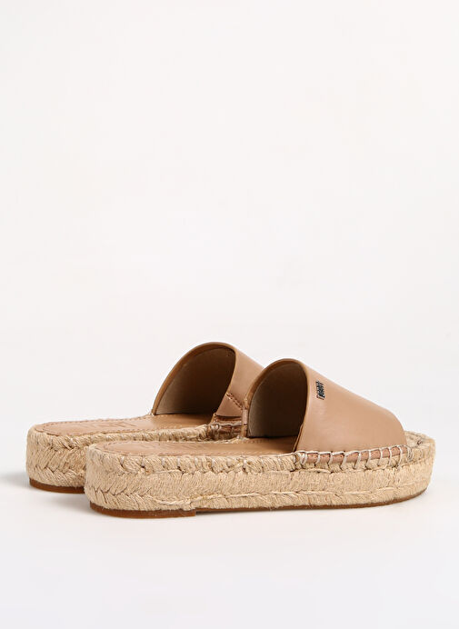 Dkny Bej Kadın Deri Terlik K1304618B7Y - Görsel 4