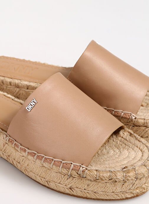 Dkny Bej Kadın Deri Terlik K1304618B7Y - Görsel 6