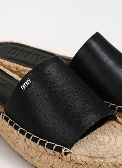 Dkny Siyah Kadın Deri Terlik K1304618B7Y - Görsel 6