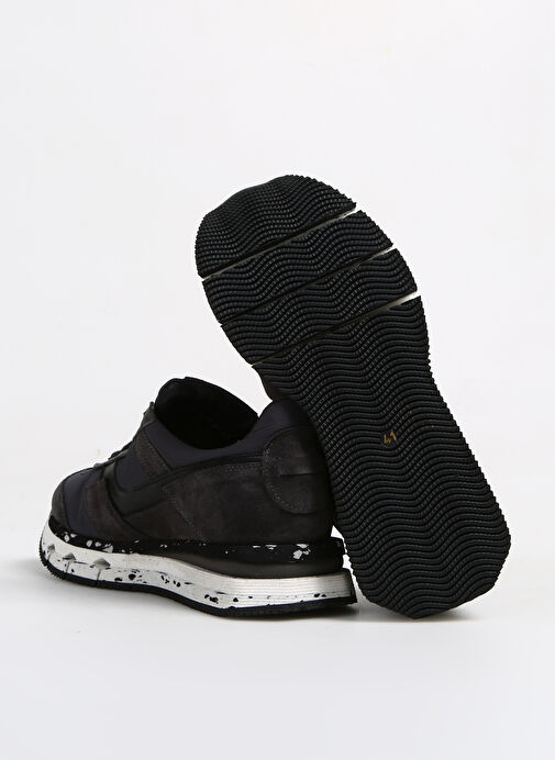 Divarese Antrasit-Beyaz Erkek Deri - Kumaş Sneaker 2891-321 - Görsel 6