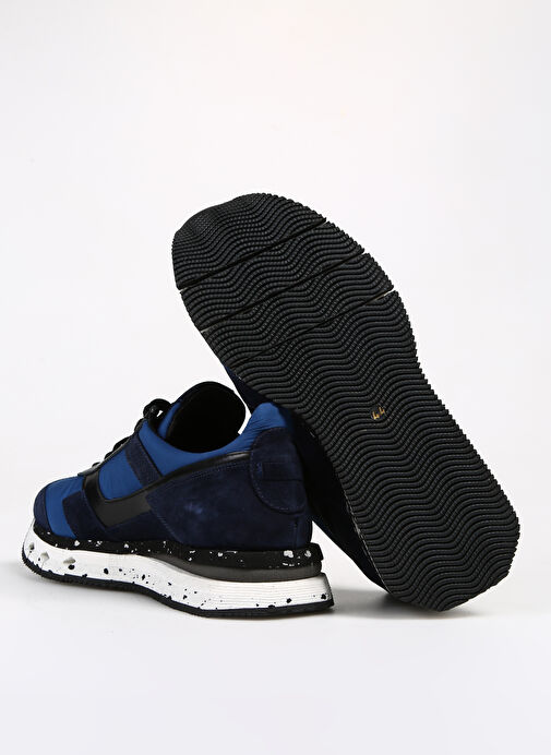 Divarese Lacivert-Siyah Erkek Deri - Kumaş Sneaker 2891-321 - Görsel 5