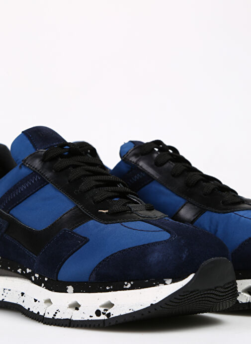 Divarese Lacivert-Siyah Erkek Deri - Kumaş Sneaker 2891-321 - Görsel 6