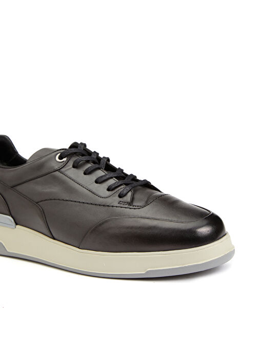 George Hogg Siyah Erkek Deri Sneaker 280-40 - Görsel 7