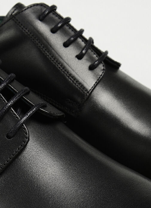 George Hogg Deri Siyah Erkek Klasik Ayakkabı 87012 - Görsel 6