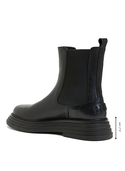 Divarese Siyah Kadın Deri Bot 6186 - Görsel 4