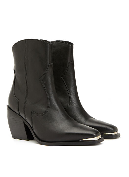 Divarese Siyah Kadın Deri Bot L40840 - Görsel 3