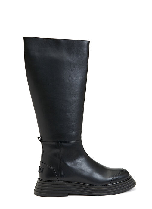 Divarese Siyah Kadın Deri Çizme 5351 - Görsel 2