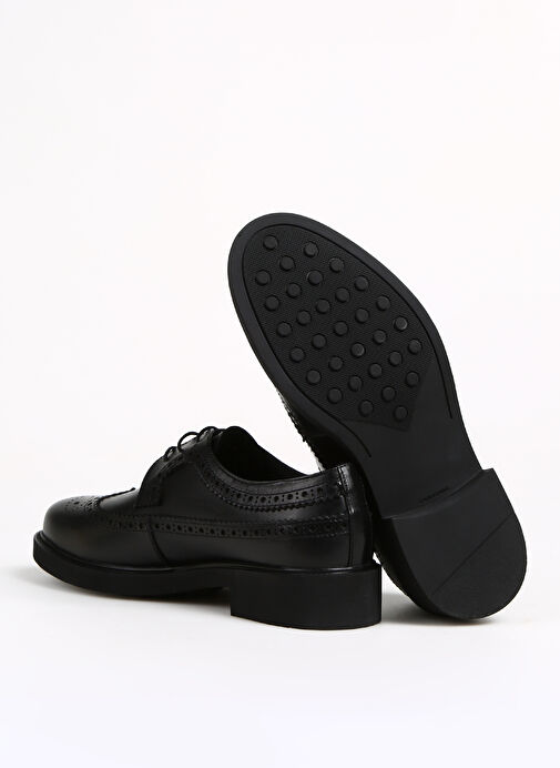 Divarese Siyah Kadın Deri Düz Ayakkabı 15-120D - Görsel 5