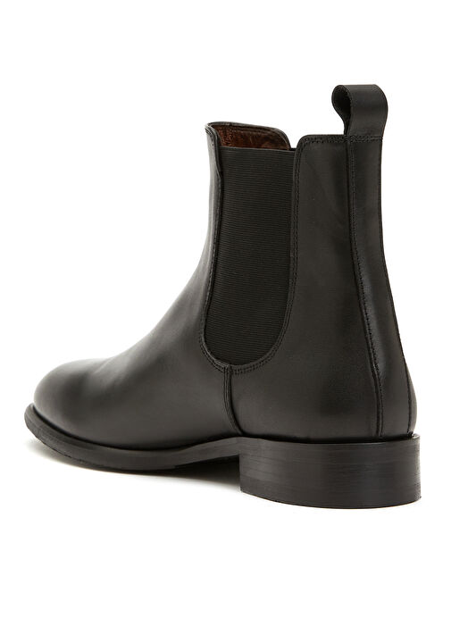 George Hogg Siyah Kadın Deri Bot 83536 - Görsel 4