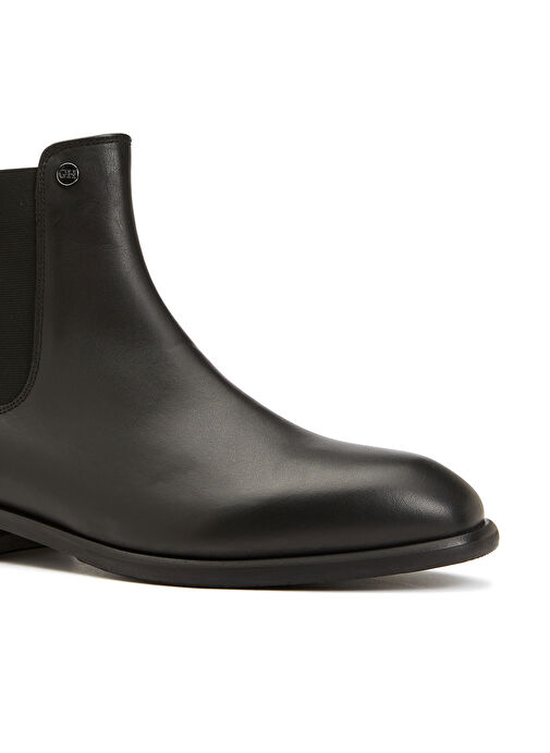 George Hogg Siyah Kadın Deri Bot 83536 - Görsel 7