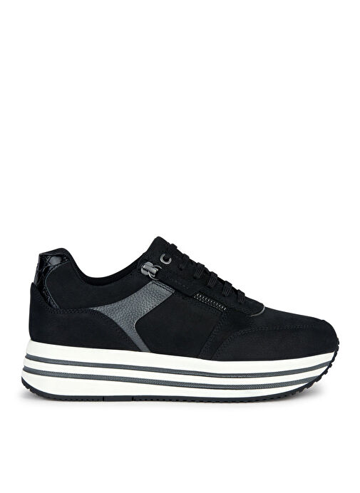 Geox Siyah Kadın Deri Sneaker D36QHA0767BC9B1G - Görsel 2