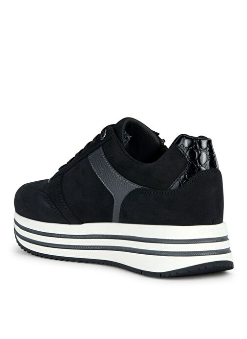 Geox Siyah Kadın Deri Sneaker D36QHA0767BC9B1G - Görsel 4