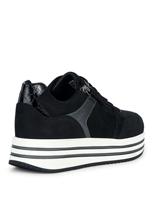 Geox Siyah Kadın Deri Sneaker D36QHA0767BC9B1G - Görsel 5