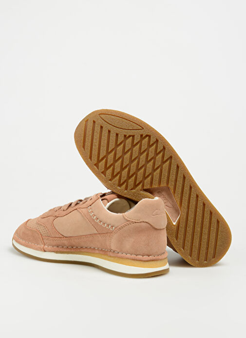 Clarks Bej Kadın Süet Sneaker 26173910 - Görsel 5