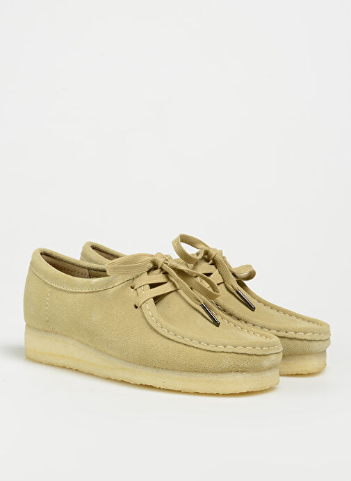 Clarks Bej Kadın Süet Düz Ayakkabı 26155545 - Görsel 3