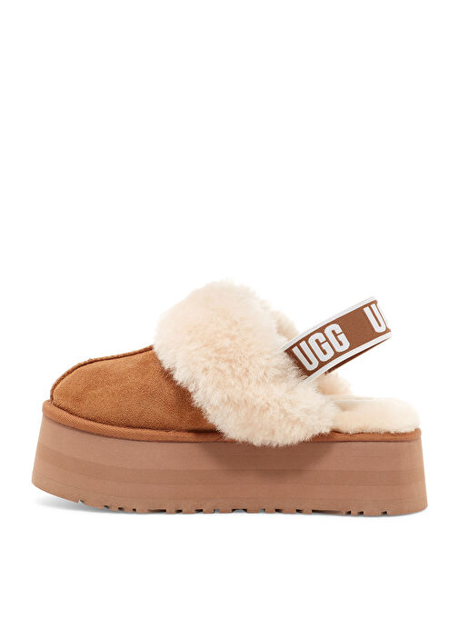 W FUNKETTE Taba Kadın Süet + Deri Terlik 1113474 - Görsel 3