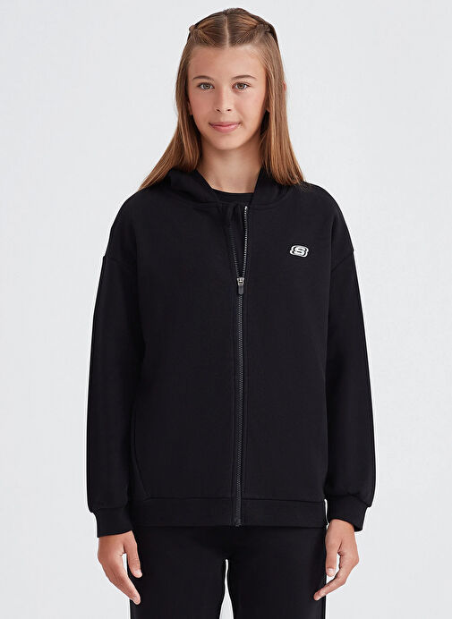 Skechers Siyah Kız Çocuk Sweatshirt SK232219-001