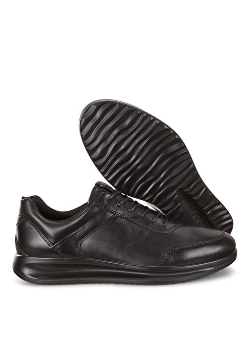 Ecco Siyah Erkek Deri Klasik Ayakkabı AQUET BLACK SANTİAGO - Görsel 5