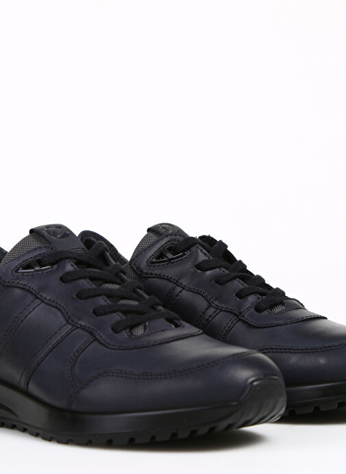 Ecco Siyah Erkek Deri Günlük Ayakkabı ASTİR LİTE BLACK SAMBAL - Görsel 6