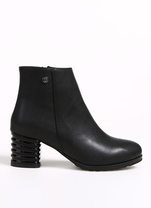 Pierre Cardin Siyah Kadın Topuklu Bot PC-52524 - Görsel 2