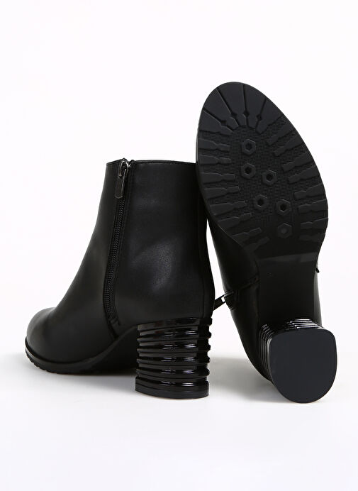 Pierre Cardin Siyah Kadın Topuklu Bot PC-52524 - Görsel 5