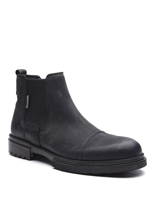 Bulldozer Siyah Erkek Deri Bot BUL-240006 - Görsel 3