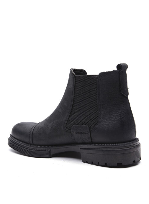 Bulldozer Siyah Erkek Deri Bot BUL-240006 - Görsel 4