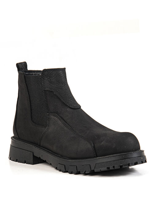 Bulldozer Siyah Erkek Deri Bot BUL-240026 - Görsel 3