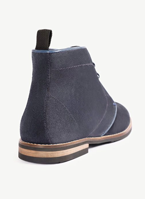 Yargici Lacivert Kadın Süet Bot - Görsel 4