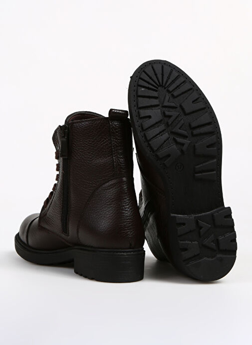 Bulldozer Kahverengi Kadın Deri Bot BUL-240507 - Görsel 5