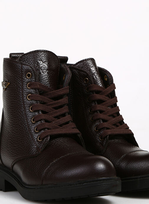 Bulldozer Kahverengi Kadın Deri Bot BUL-240507 - Görsel 6