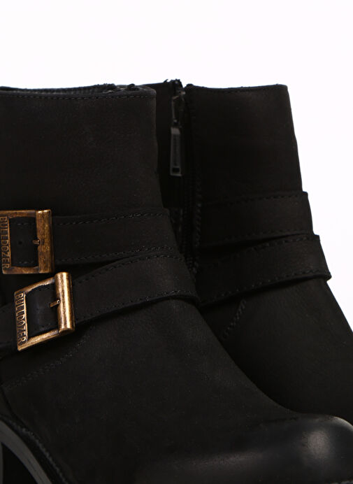 Bulldozer Siyah Kadın Deri Bot BUL-240501 - Görsel 6