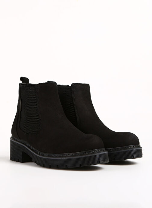 Bulldozer Siyah Kadın Deri Topuklu Bot BUL-240510 - Görsel 3