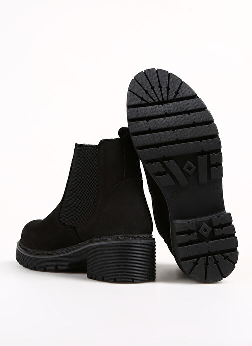 Bulldozer Siyah Kadın Deri Topuklu Bot BUL-240510 - Görsel 5