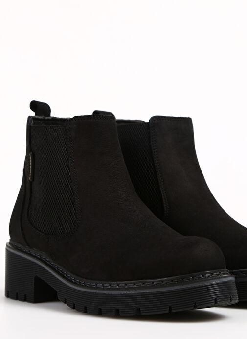 Bulldozer Siyah Kadın Deri Topuklu Bot BUL-240510 - Görsel 6