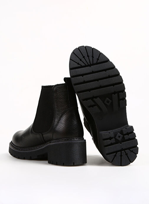 Bulldozer Siyah Kadın Deri Topuklu Bot BUL-240510 - Görsel 5