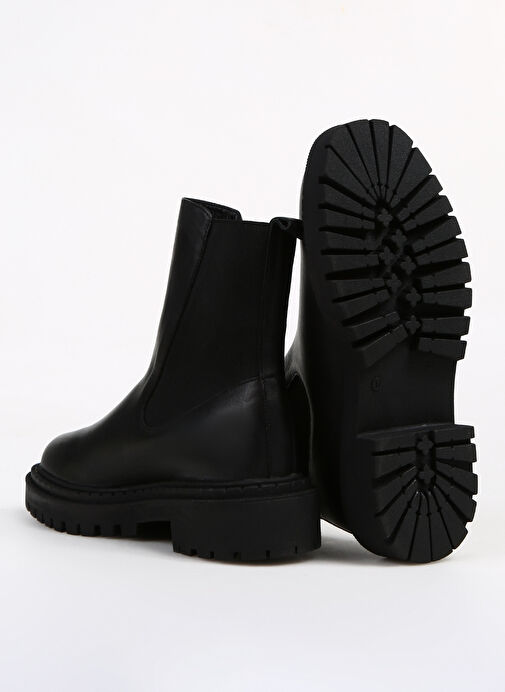 Bulldozer Siyah Kadın Deri Bot BUL-240562 - Görsel 5