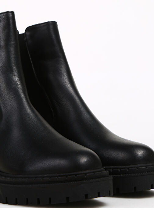 Bulldozer Siyah Kadın Deri Bot BUL-240562 - Görsel 6