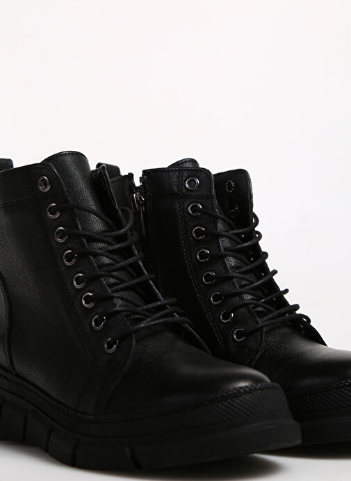 Bulldozer Siyah Kadın Deri Bot BUL-240631 - Görsel 6