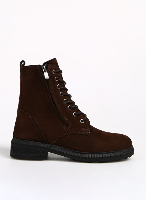 Bulldozer Deri Kahve Kadın Bot BUL-240625 - Görsel 2