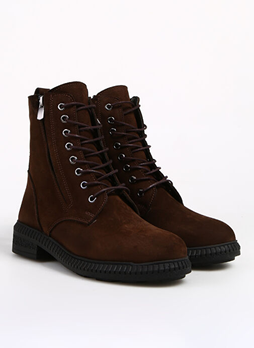 Bulldozer Deri Kahve Kadın Bot BUL-240625 - Görsel 3