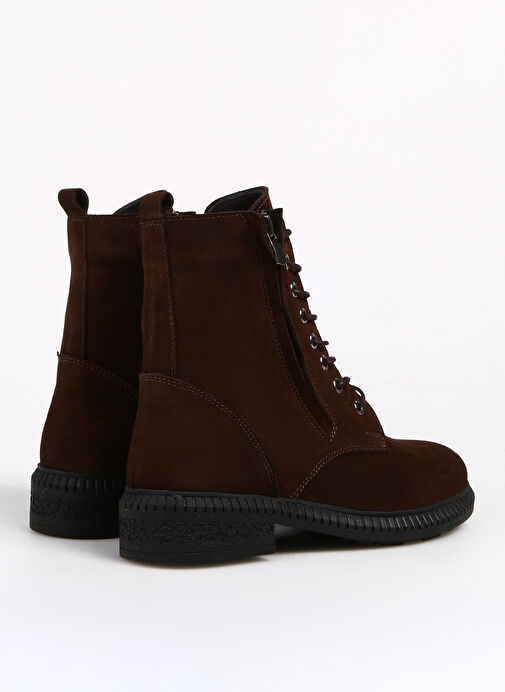 Bulldozer Deri Kahve Kadın Bot BUL-240625 - Görsel 4