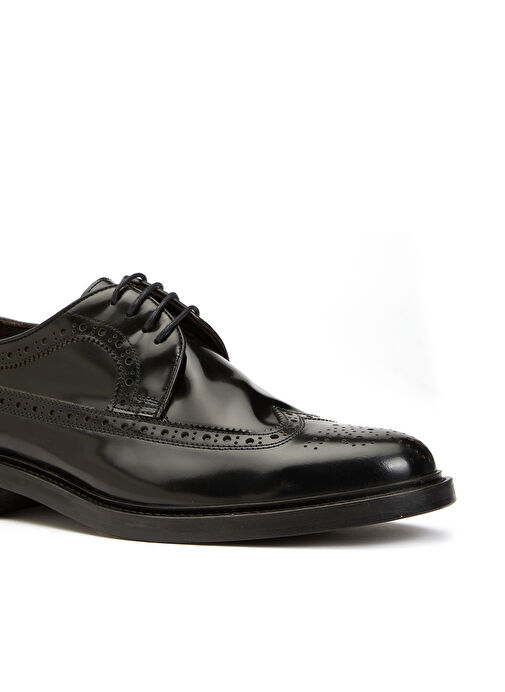 George Hogg Siyah Erkek Deri Klasik Ayakkabı 8697-1 - Görsel 7