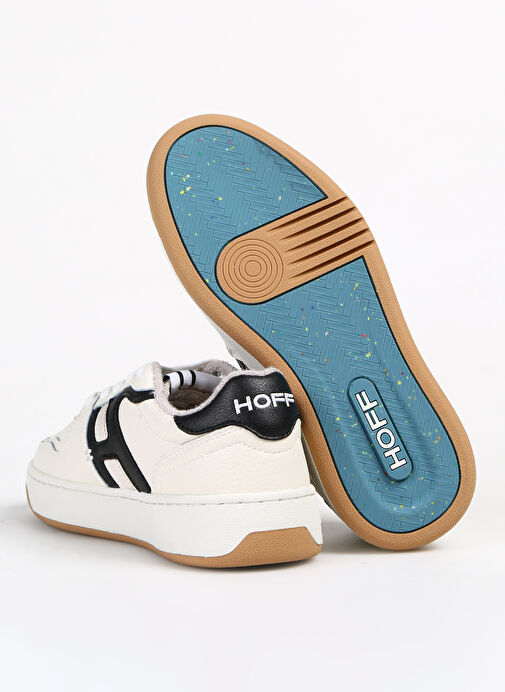 Hoff Beyaz-Siyah Erkek Deri Sneaker 22309601 - Görsel 5