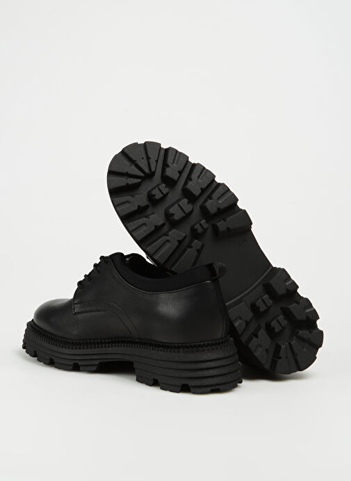 Greyder Siyah Kadın Düz Ayakkabı 33140 ZN OXFORD AYK (S) - Görsel 5