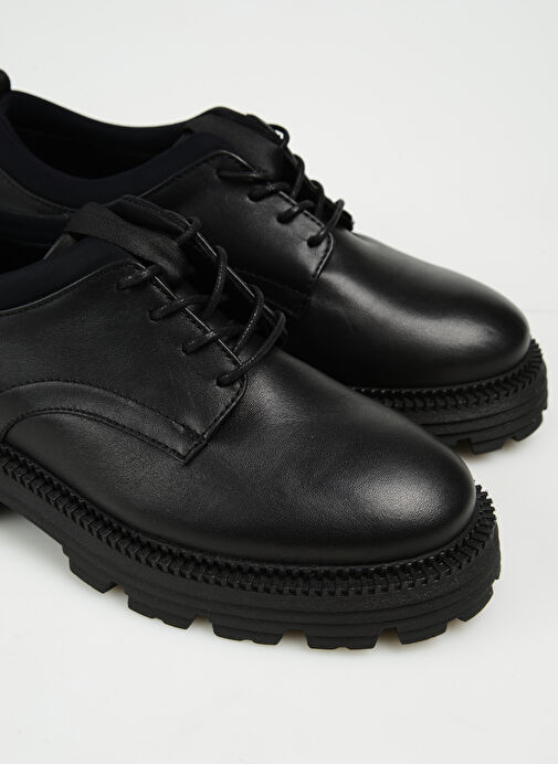 Greyder Siyah Kadın Düz Ayakkabı 33140 ZN OXFORD AYK (S) - Görsel 6