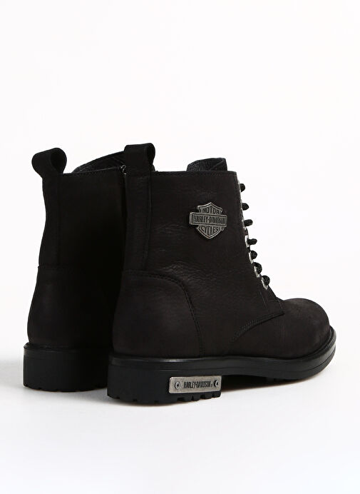 Harley Davidson Siyah Erkek Nubuk Bot ALANZA - Görsel 4