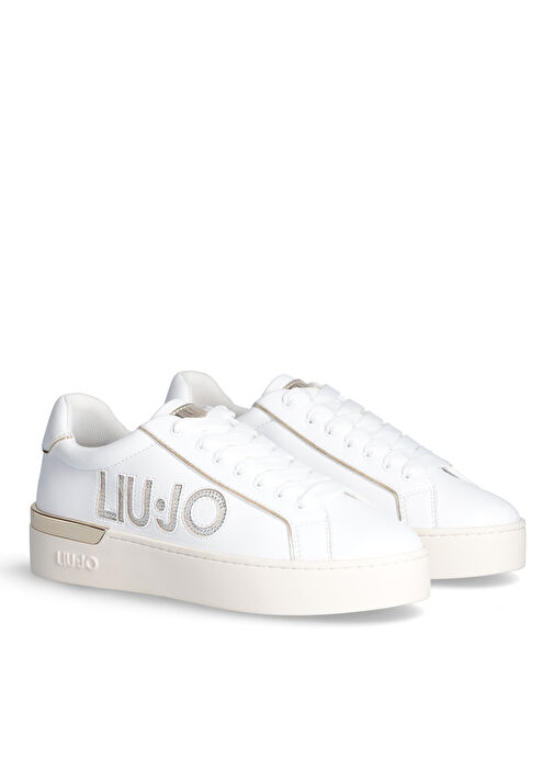 Liu Jo Beyaz Kadın Deri Sneaker SILVIA 65 - Görsel 3
