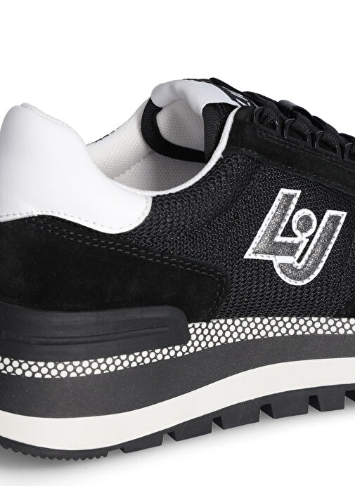 Liu Jo Siyah-Beyaz Kadın Süet Sneaker AMAZING 16 - Görsel 6