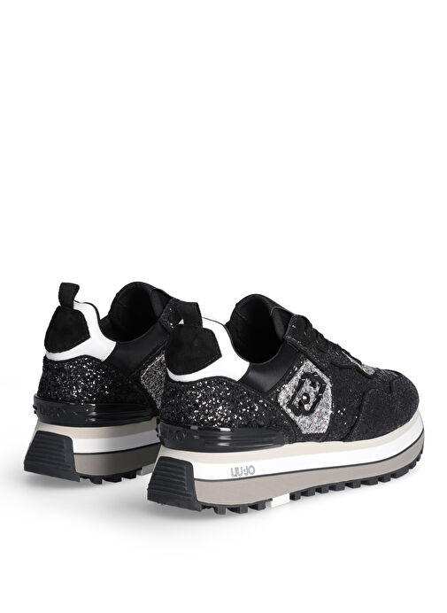 Liu Jo Siyah-Gümüş Kadın Sneaker LIUJO MAXI WONDER 24 - Görsel 4